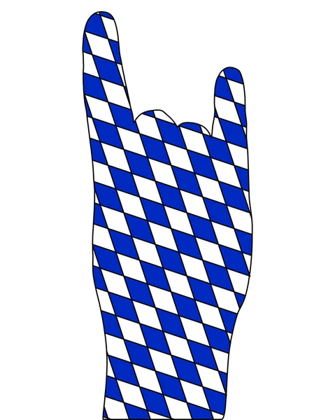 Bavarian finger signal — Stock Photo, Image