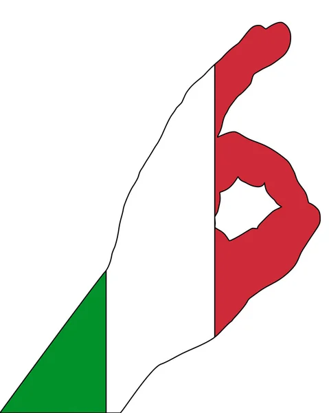 Italienische Fingersignale — Stockfoto