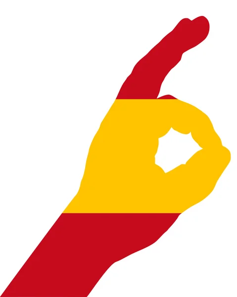 Hiszpański palec sygnału — Zdjęcie stockowe