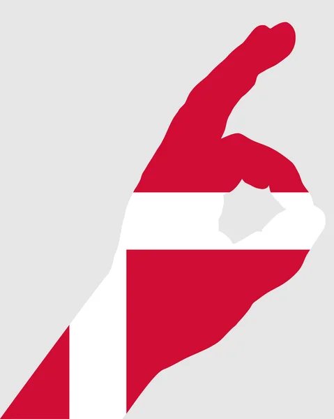 Deense vinger signaal — Stockfoto