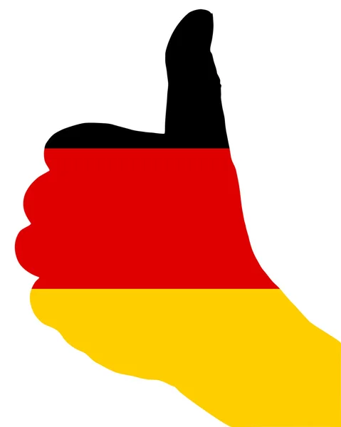 Sinal mão alemão — Fotografia de Stock