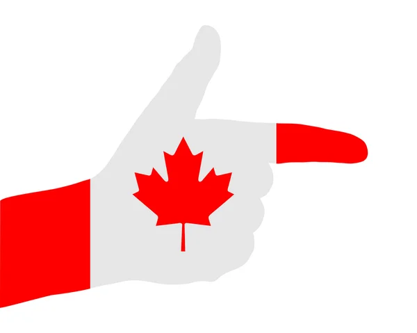 Kanadisches Fingersignal — Stockfoto