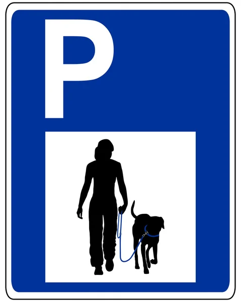 Verkeersbord voor honden — Stockfoto