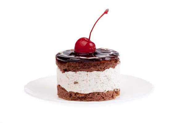 stock image Cake with cherry