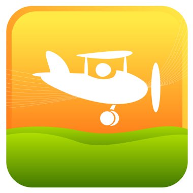 Glider plane, pilot clipart