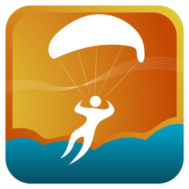 Para gliding clipart