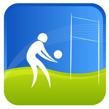 Volley ball game clipart