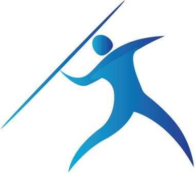 Javelin throw clipart