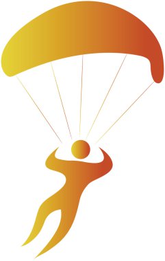 Para gliding clipart