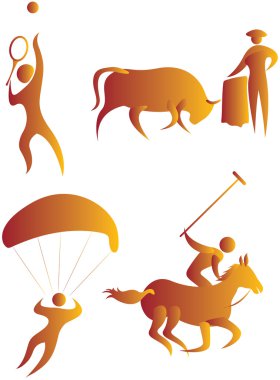 Sports collection clipart