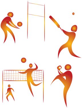 Sports collection clipart