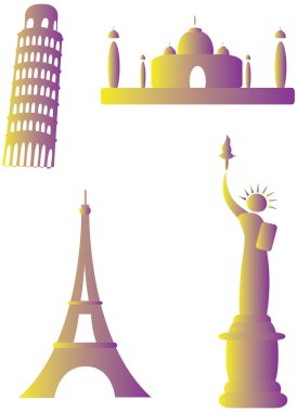 Monument collection clipart