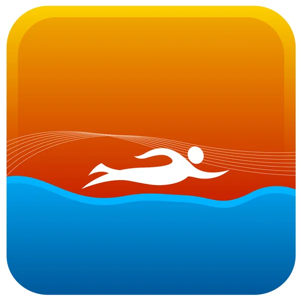 Nuoto — Vettoriale Stock