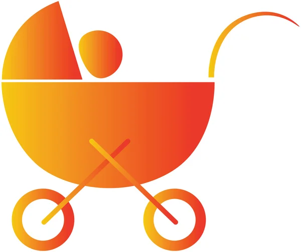 婴儿学步车 — 图库矢量图片