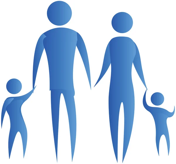 Familjesammanhållning — Stock vektor