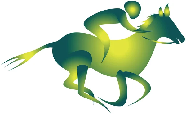 Equitación, derby — Vector de stock