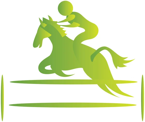 Jízda na koni, — Stockový vektor