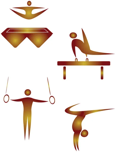 Спортивная гимнастика — стоковый вектор