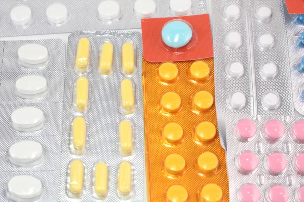Huge number of different pills — Stock Photo, Image