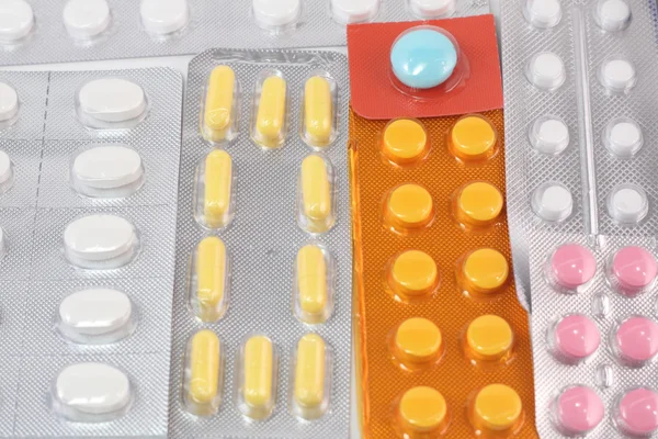 Huge number of different pills — Stock Photo, Image
