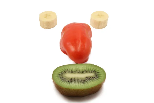 Peper, banaan, kiwi — Stockfoto
