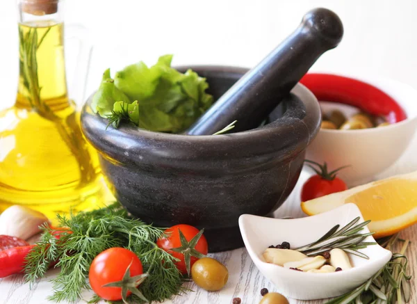 Salata için malzemeler — Stok fotoğraf