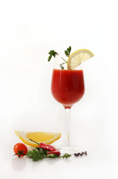 Tomates no copo — Fotografia de Stock