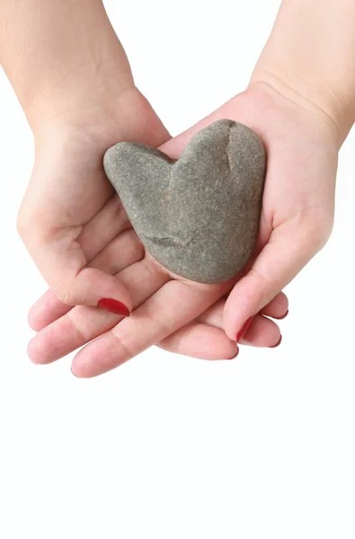 Serce z kamienia — Zdjęcie stockowe