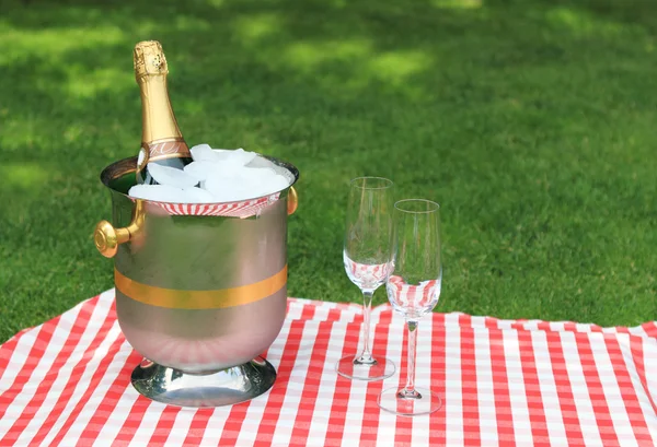 stock image Champagne and glasses