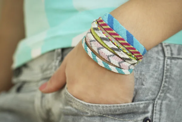 stock image One hand with bracelet