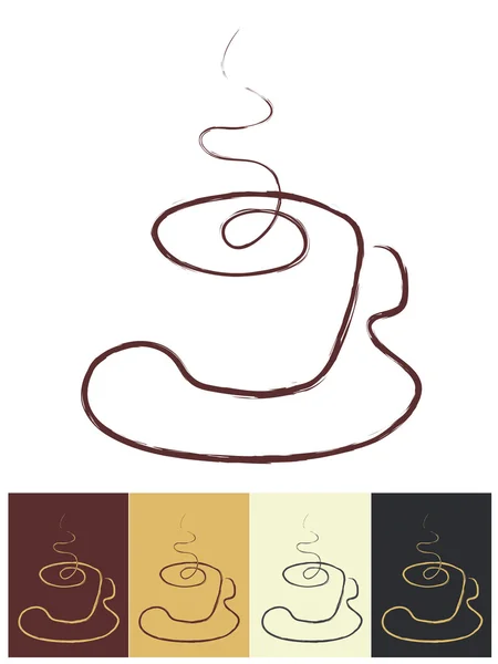 สายถ้วยกาแฟ — ภาพเวกเตอร์สต็อก