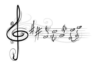 Musical notes clipart