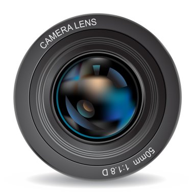 Photo lens eps10 clipart