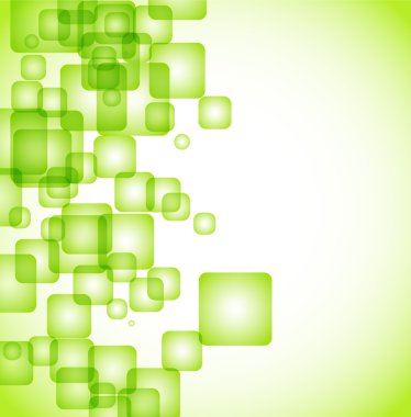 Abstract green rounded square background eps10