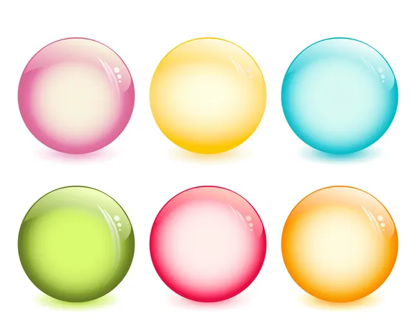 Glossy balls — Stock Vector