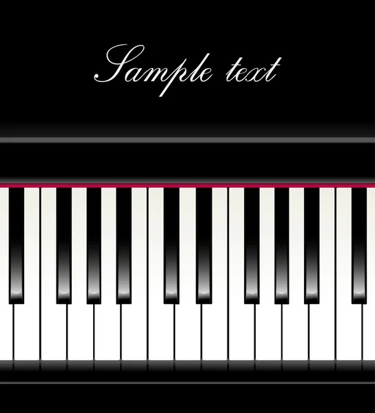 Fondo de piano — Vector de stock