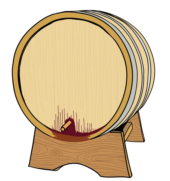 Бочка с вином — стоковый вектор