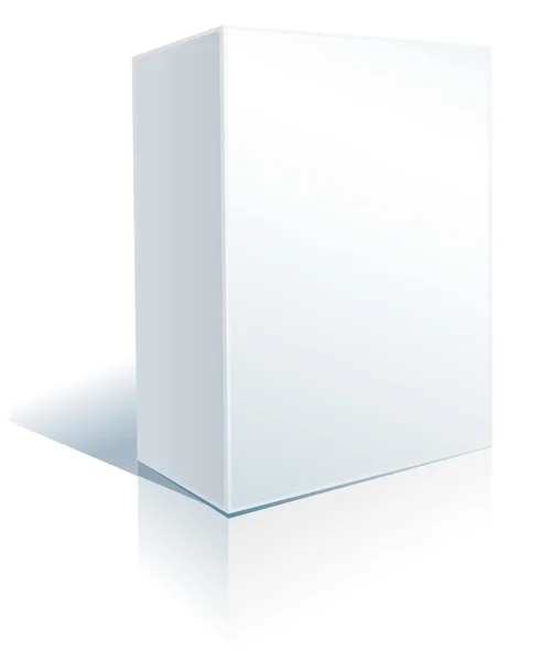 Białe pudełko na biały — Wektor stockowy