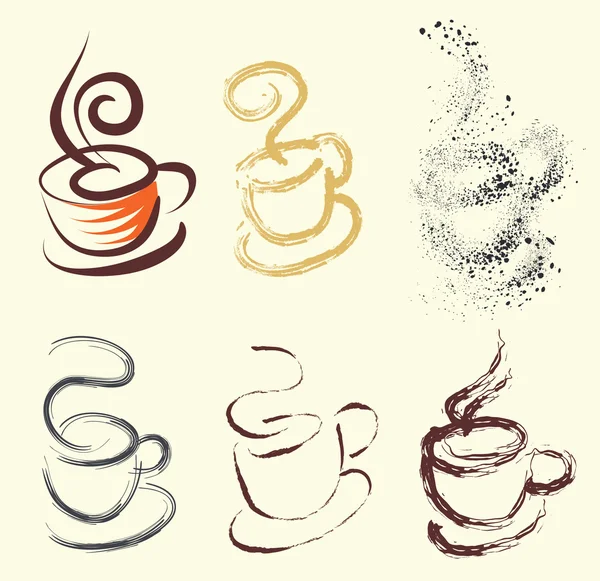 Koffie cups — Stockvector