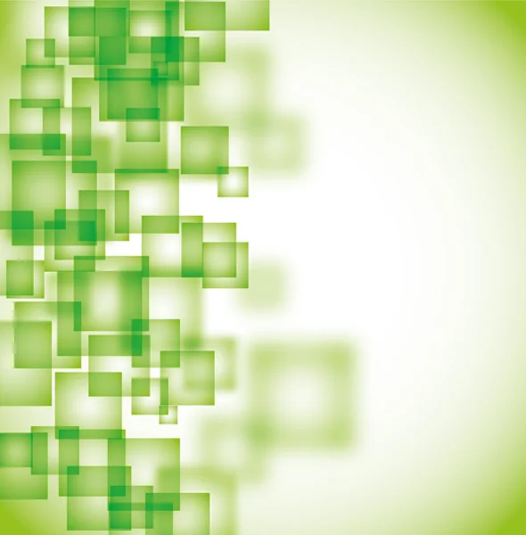Abstrakte grüne quadratische Hintergrund eps10 — Stockvektor