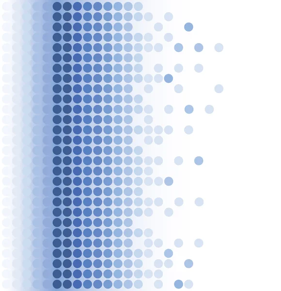 Abstrato azul redondo pixel mosaico fundo — Vetor de Stock