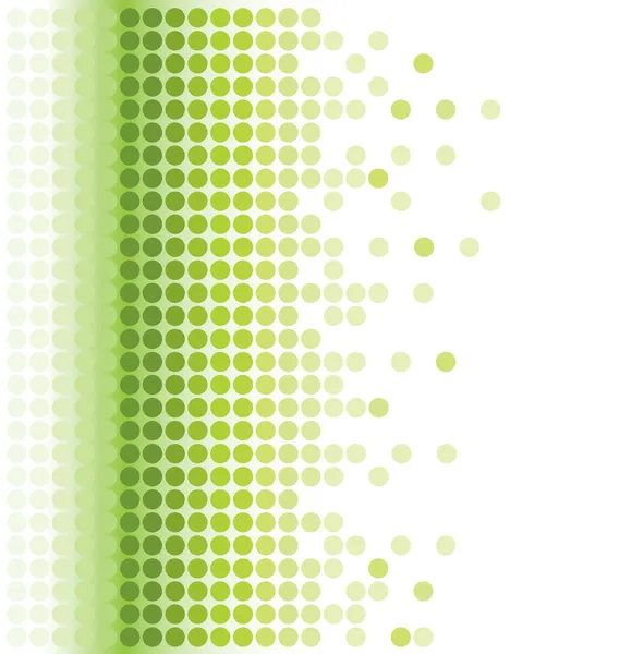 抽象的绿色圆形像素马赛克背景 — 图库矢量图片