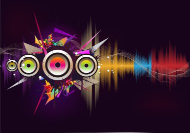 Music wave- vector clipart