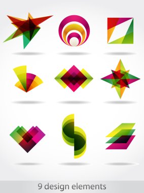 Abstract design elements. clipart