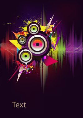 Music wave- vector clipart