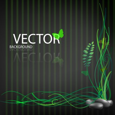 Abstract background. Vector jungle clipart