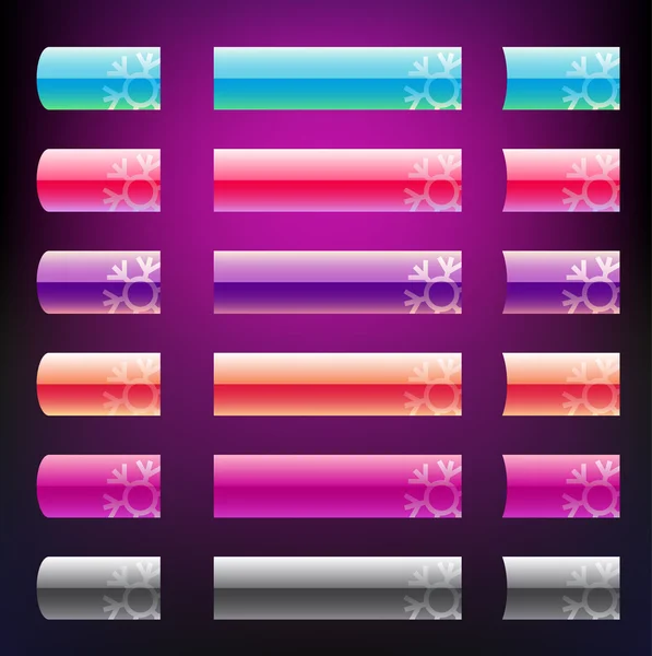 Botones coloridos para el diseño web . — Vector de stock