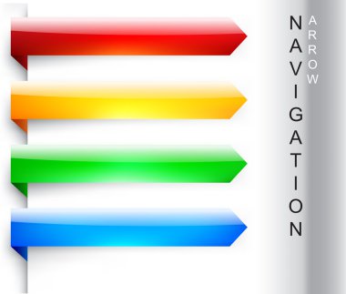 Vector navigation arrows clipart