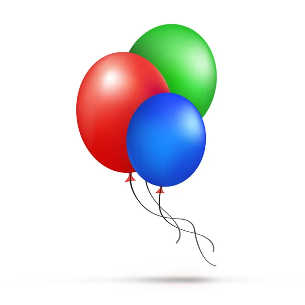 Luftballons. realistische Vektordarstellung — Stockvektor