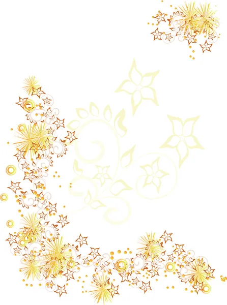 Ornament gelb — Stockvektor